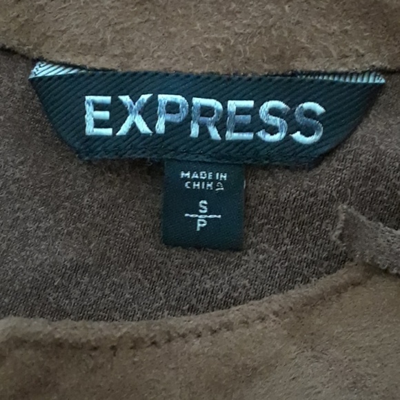 Express Faux Suede Fringe Dress - Picture 7 of 8